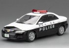 White-Black 1:43 Vitesse Shizuoka Police Diecast Mazda 6 Model