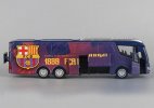 Purple Barcelona F.C. Painting Kids Diecast Coach Bus Toy