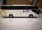 White / Orange 1:42 Die-Cast ShangHai SUNLONG SLK6120 Tour Bus