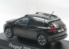 1:43 Scale Black Norev Diecast 2016 Peugeot 2008 SUV Model