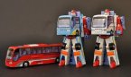 Kids Red / Blue / White Transformers Coach Bus Toy