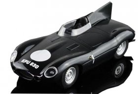 Black 1:43 Scale SOLIDO Diecast Jaguar D-Type Model