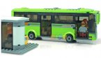 Kids Green Plastics 364 Pieces Building Blocks City Bus Toy