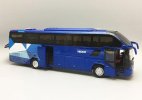 Blue 1:42 Scale Diecast Higer KLQ6125B H92 Coach Bus Model