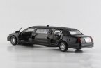 Kids 1:38 Black / White / Gray Diecast Lincoln Limousine Toy