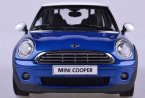 Blue / Silver Autoart 1:18 Scale Diecast Mini Cooper Model