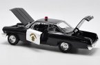 1:18 Scale Black Police Diecast 1962 Chevrolet Bel Air Model