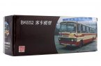 White-Red 1:64 Scale NO.351 Die-Cast BeiJing Bus Model