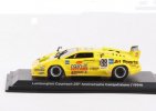 Yellow 1:43 Scale Diecast 1994 Lamborghini Countach Model