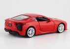 Red / Yellow 1:43 Scale Kids Diecast Lexus LFA Toy