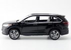 1:32 Scale Kids Black / White Diecast Toyota Highlander SUV Toy