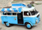 Medium Scale Red Tinplate 1966 VOLKSWAGEN DELUXE BUS Model