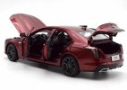 Red 1:18 Scale Diecast 2020 Cadillac CT4 Car Model