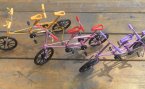 Yellow / Red / Purple Tandem Bicycle Decoration Model