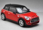 1:18 Scale Red Welly 2015 Diecast Mini Cooper Hatch Model