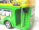 Plastics Blue / Red / Green Long Scale Double-Decker Bus Toy