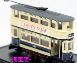 White Mini Size Oxford Die-Cast Belfast Tram Model