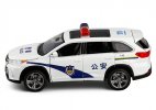 Kids 1:32 Scale White Police Diecast Toyota Highlander SUV Toy