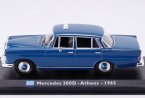 1:43 Scale Blue Diecast 1965 Mercedes Benz 200D Taxi Model