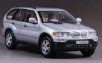 Silver 1:18 Scale MotorMax Diecast BMW X5 Model