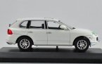 1:43 Scale White / Black Diecast Porsche Cayenne S Model