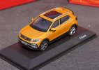 1:43 Scale Orange Diecast 2019 VW T-Cross SUV Model