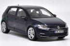 1:18 Scale Blue Norev Diecast VW Golf 7 Model