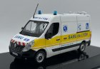 White-Yellow 1:43 Scale NOREV Diecast Renault Master Van Model