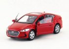 1:36 Scale Welly Red / Blue Kids Diecast Hyundai Elantra Toy