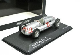 1:43 Silver Minichamps Diecast Audi Auto Union Type D Model