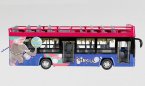 1:48 Scale Circus Kids Blue-Red Diecast Double Decker Bus Toy