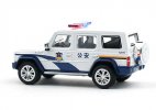 1:64 Scale White Police Diecast 2016 BAIC ORV BJ80 SUV Model