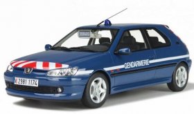 Blue 1:18 Scale OTTO Diecast Peugeot 306 Model