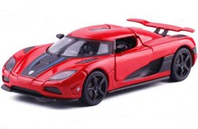 1:32 Scale White/ Red/ Blue Kids Diecast Koenigsegg Agera Toy