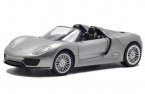 Black / Silver 1:24 Scale Diecast Porsche 918 Model