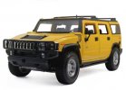 White / Black / Yellow 1:18 Maisto Diecast Hummer H2 SUV Model