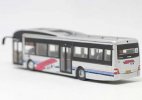 1:110 Scale Silver Diecast MAN A22 Singapore City Bus Model