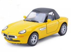 1:36 Scale Black / Red / Yellow /Silver Kids Diecast BMW Z8 Toy