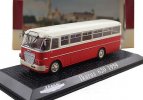 White-Red 1:72 Scale Atlas brand Die-Cast Ikarus 620 Bus Model