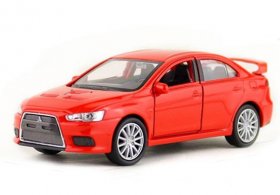 Red Kids 1:36 Scale Diecast Mitsubishi Lancer Evolution X Toy