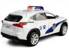 Black /White 1:32 Scale Kid Police Diecast Lexus NX200T SUV Toy