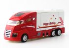 Kids Red / Blue / White Pull-Back Diecast Motorhome Toy