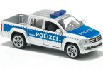 Mini Blue-Silver SIKU 1406 Die-Cast VW Police Pickup Truck Toy