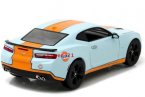 Gulf 1:24 Blue-Orange Diecast 2017 Chevrolet Camaro SS Model