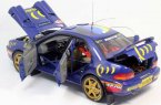 1:18 Scale Blue Sunstar1995 WRC Diecast Subaru IMPREZA Model