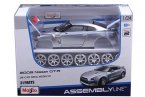 Silver 1:24 Scale Assembly Maisto Diecast 2009 Nissan GT-R