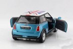 Kids Yellow / Blue / Green / Red Diecast Mini Cooper S Toy