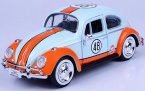 1:24 Blue NO.48 Motormax Diecast 1966 Volkswagen Beetle Model