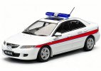 White-Red 1:43 Scale Vitesse Macau Police Diecast Mazda 6 Model