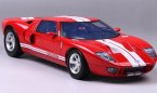 Red-White 1:12 Scale Motormax Diecast Ford GT Concept Model